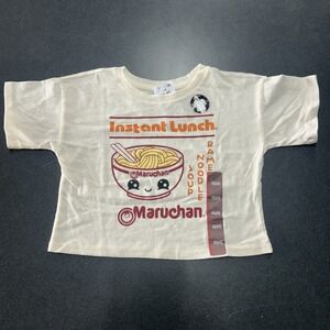 NEW Girls XS 4/5 Boxy Tshirt Maruchan Graphic Top NWT